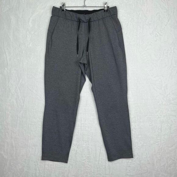 Lululemon On The Fly Pant  27" Size 8 Heathered‎ Black (Gray) - Picture 1 of 14